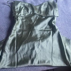 Clemence Mini Dress (Sage)